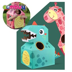 KB026903 KB026904 - Giraffe dress up puzzle paper carton dinosaur box cardboard toy
